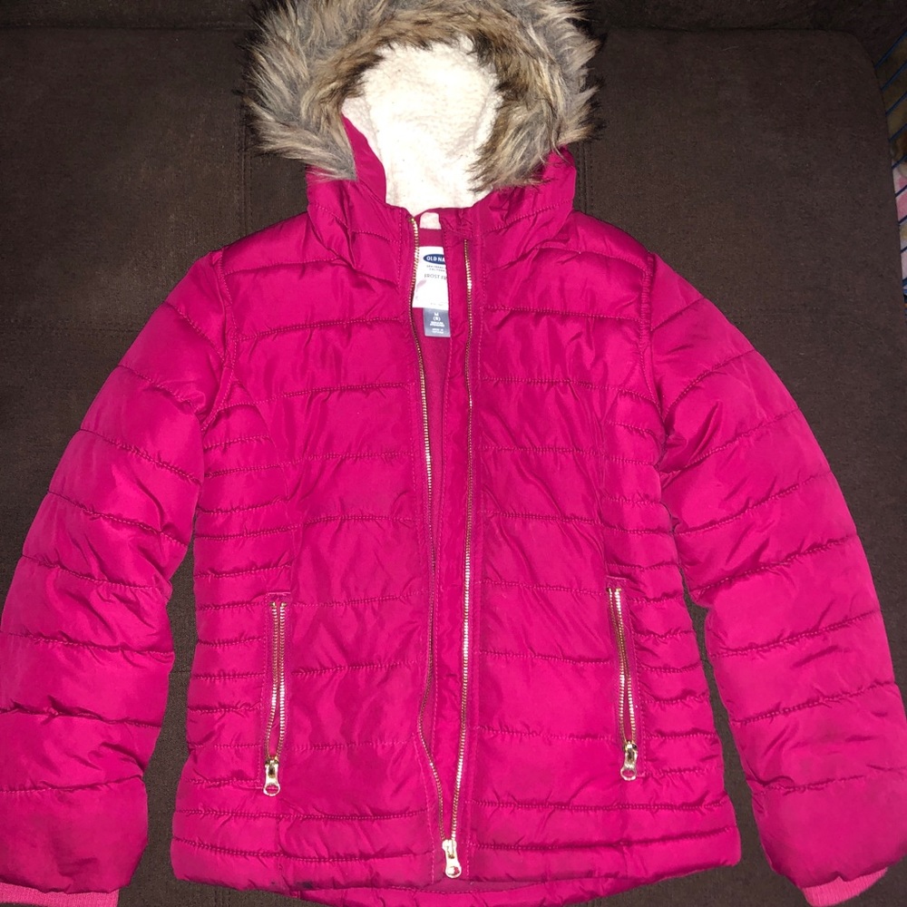 Old Navy Down  Fur Hooded Jacket